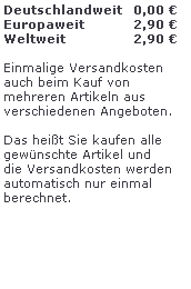 Versandkosten
