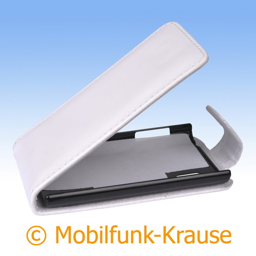 Flip Case für LG E610 Optimus L5 (Weiß)