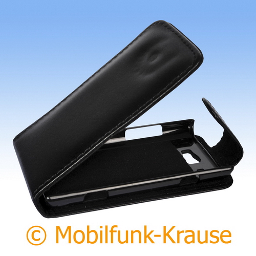 Flip Case für Samsung GT-I8350 / I8350 (Schwarz)