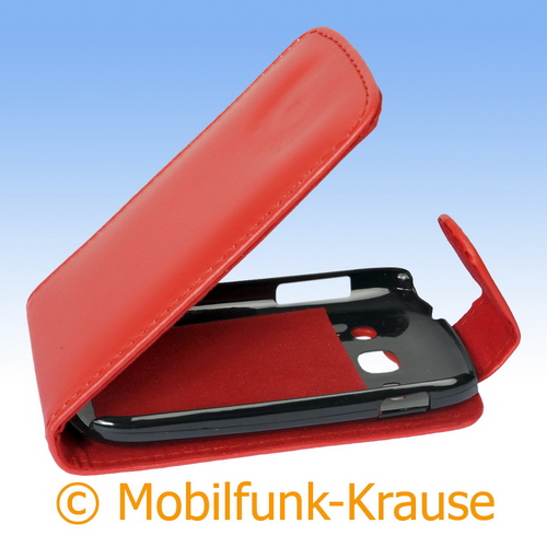 Flip Case für Samsung GT-S6810P / S6810P (Rot)