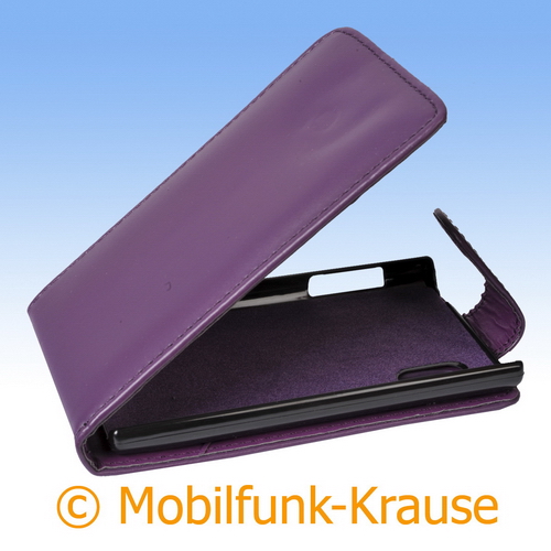 Flip Case für LG E610 Optimus L5 (Violett)