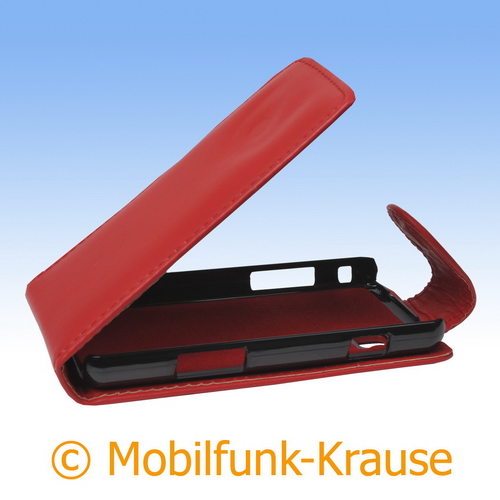 Flip Case für Samsung GT-S5260 / S5260 (Rot)