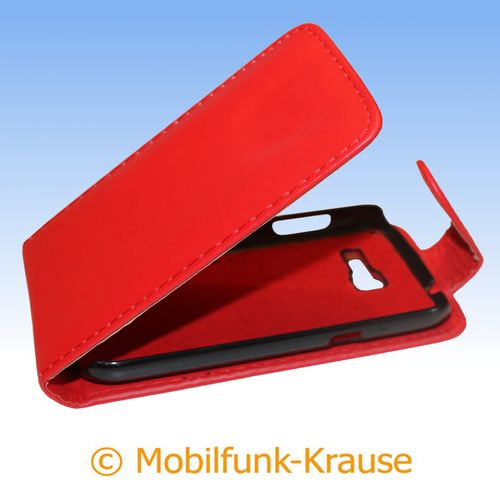 Flip Case für Samsung GT-S7390 / S7390 (Rot)