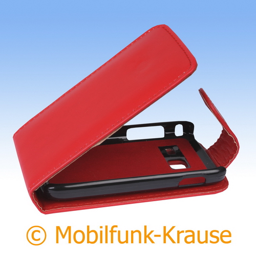 Flip Case für Samsung GT-S6102B / S6102B (Rot)