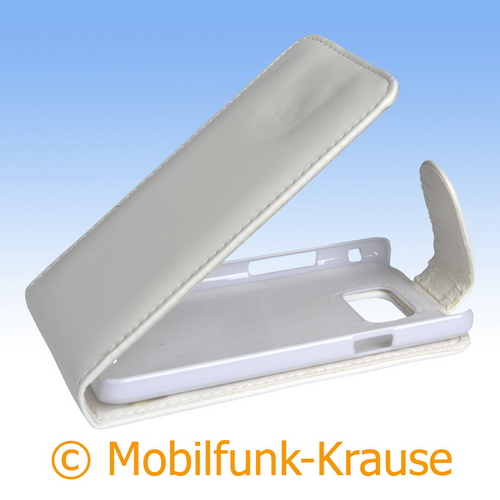 Flip Case für Samsung GT-I9100 / I9100 (Weiß)