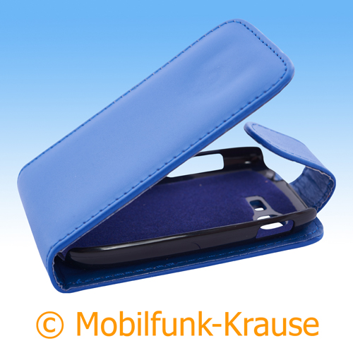Flip Case für Samsung GT-S5310 / S5310 (Blau)