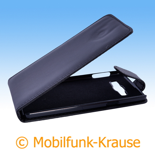 Flip Case für Samsung Galaxy A7 (2015) (Schwarz)